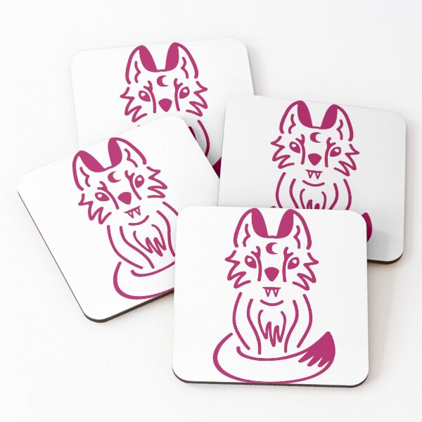 Item preview, Mystical Lunar Wolf designed and sold by MamanPieuvreSolo - Créatrice d’illustrations.
