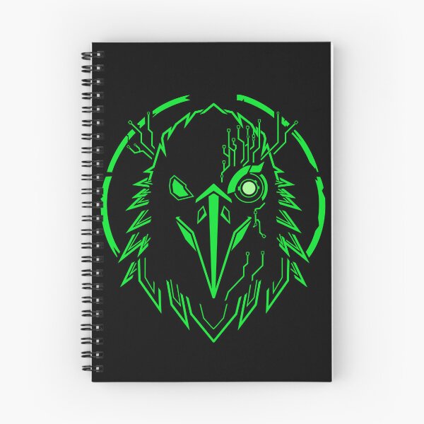 Item preview, Cyber Raven | Neon Green Cyberpunk Bird Futuristic Sci-Fi Design designed and sold by Neon_Ronin.