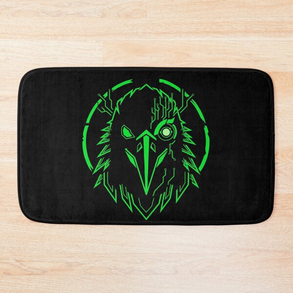 Item preview, Cyber Raven | Neon Green Cyberpunk Bird Futuristic Sci-Fi Design designed and sold by Neon_Ronin.