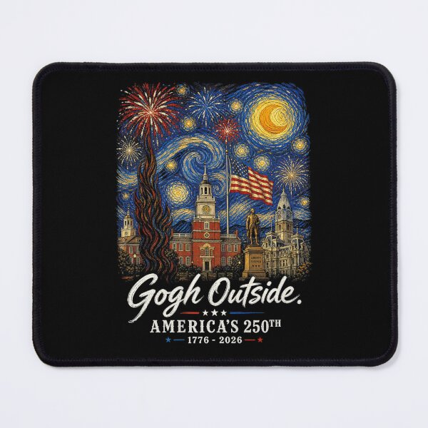 Item preview, Gogh Outside Americas 250th Starry Night Fourth of July Patriotic designed and sold by Ali-printshop.