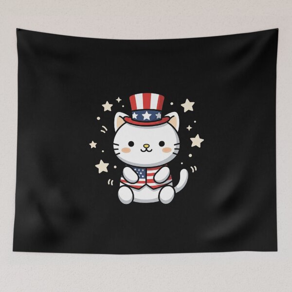 Item preview, Patriotic Cat Fourth Of July American Patriot designed and sold by SofenArt.