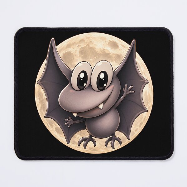 Item preview, Cute Baby Bat Waving at the Full Moon designed and sold by Extravanganzza.