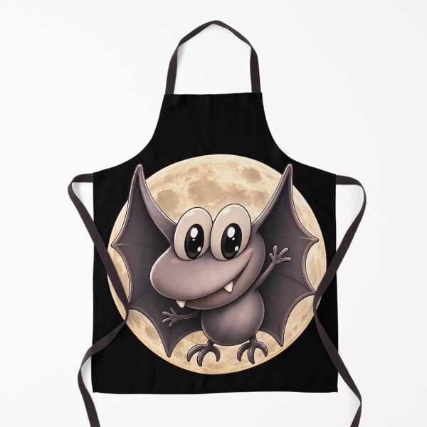 Item preview, Cute Baby Bat Waving at the Full Moon designed and sold by Extravanganzza.