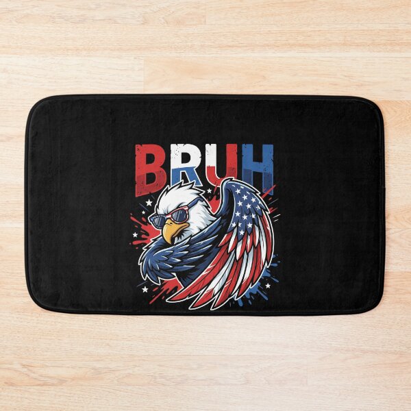 Item preview, Bruh Bald Eagle American Flag Patriotic USA National Pride designed and sold by SofenArt.