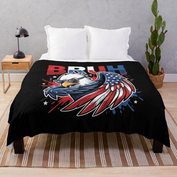 Item preview, Bruh Bald Eagle American Flag Patriotic USA National Pride designed and sold by SofenArt.