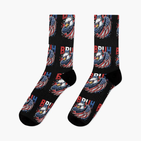 Item preview, Bruh Bald Eagle American Flag Patriotic USA National Pride designed and sold by SofenArt.