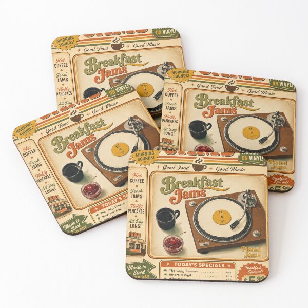 Item preview, Breakfast Diner Gig Poster designed and sold by Robert Meyers-Lussier.
