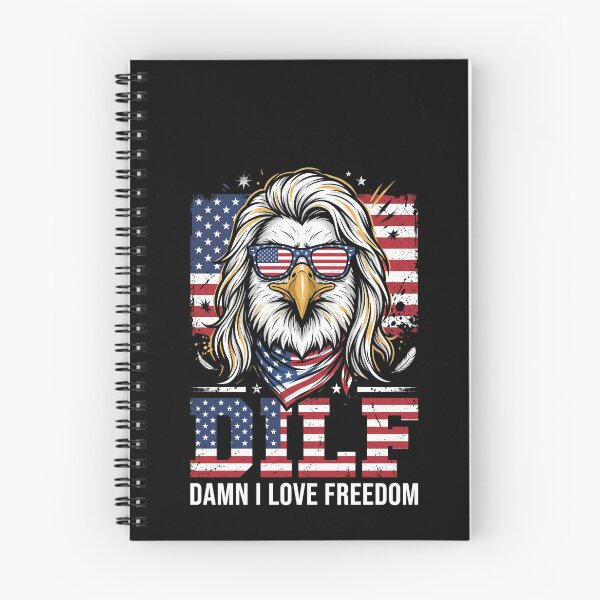 Item preview, DILF Damn I Love Freedom American Eagle Patriot Liberty designed and sold by SofenArt.