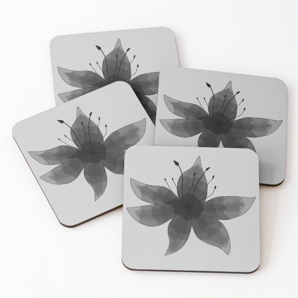 Item preview, Black & White Lily designed and sold by DigiFloralArts.