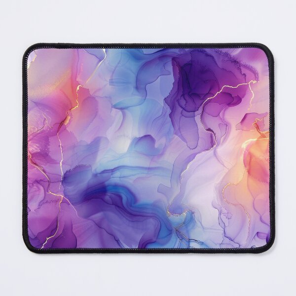Item preview, Alcohol Ink-Style Blue, Purple-Pink Marbled Abstract designed and sold by DEC02.