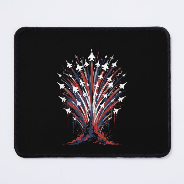 Item preview, American Fighter Jet Fireworks Patriotic Military Aviation designed and sold by SofenArt.