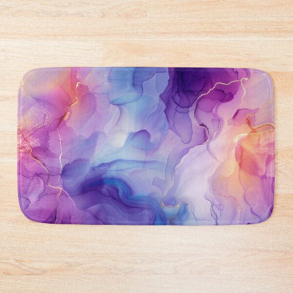 Item preview, Alcohol Ink-Style Blue, Purple-Pink Marbled Abstract designed and sold by DEC02.