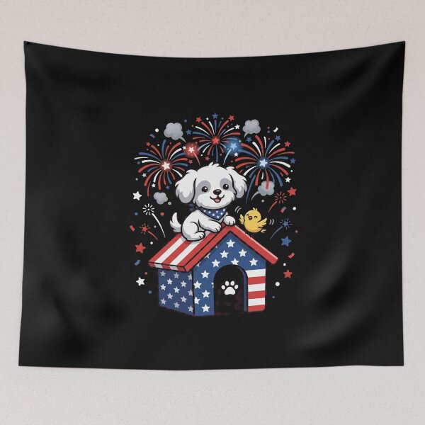 Item preview, Patriotic Puppy Fourth Of July Independence Day designed and sold by SofenArt.
