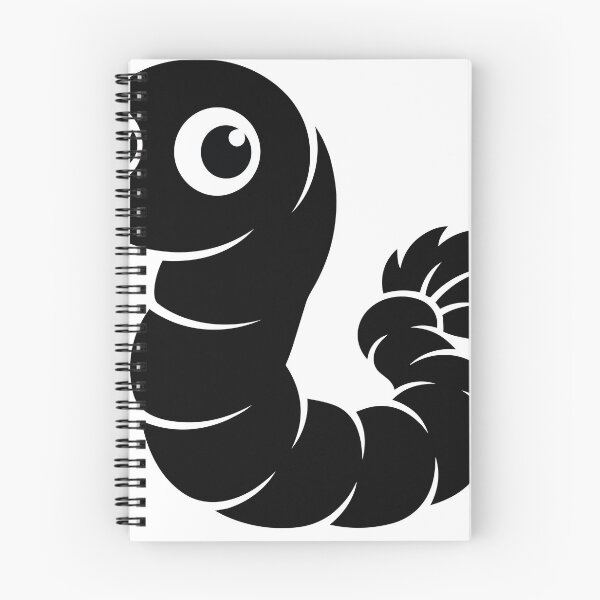 Item preview, Cute Minimalist Worm Cartoon - Kawaii Earthworm Graphic - Simple Black and White Mascot Design designed and sold by BestChoiceService.