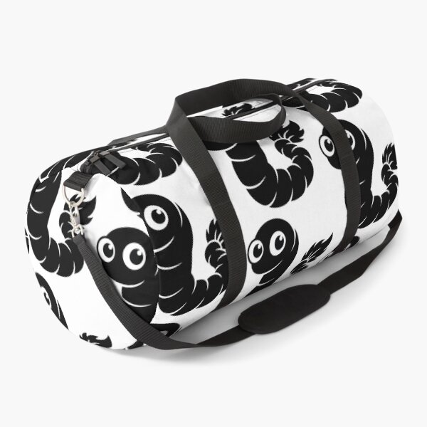 Item preview, Cute Minimalist Worm Cartoon - Kawaii Earthworm Graphic - Simple Black and White Mascot Design designed and sold by BestChoiceService.