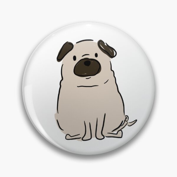 Item preview, Sitting Pug designed and sold by lovemydoggie.