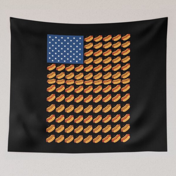 Item preview, Hot Dog American Flag Patriotic USA Independence Day Celebration designed and sold by SofenArt.