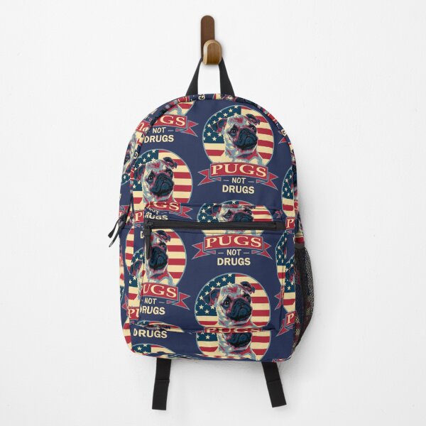 Item preview, Pugs Not Drugs American Flag Pop Art Dog Lover designed and sold by marke770.