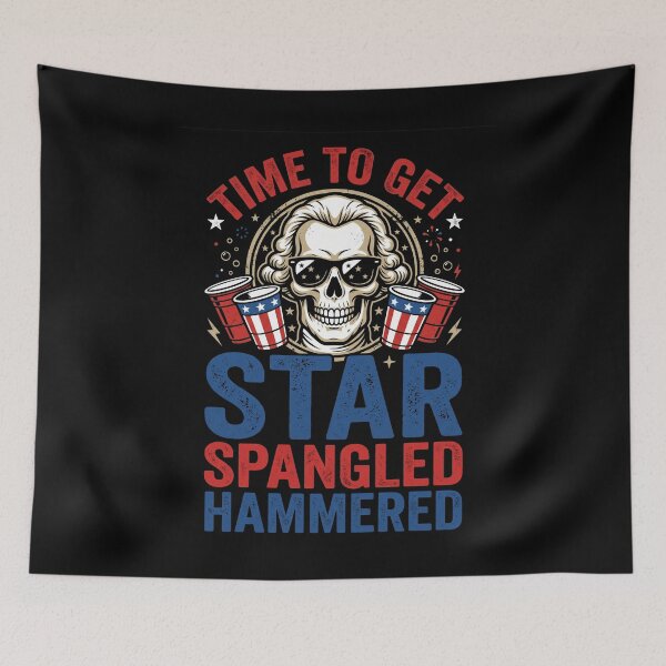 Item preview, Time To Get Star Spangled Hammered Independence Day Patriotic Party designed and sold by SofenArt.