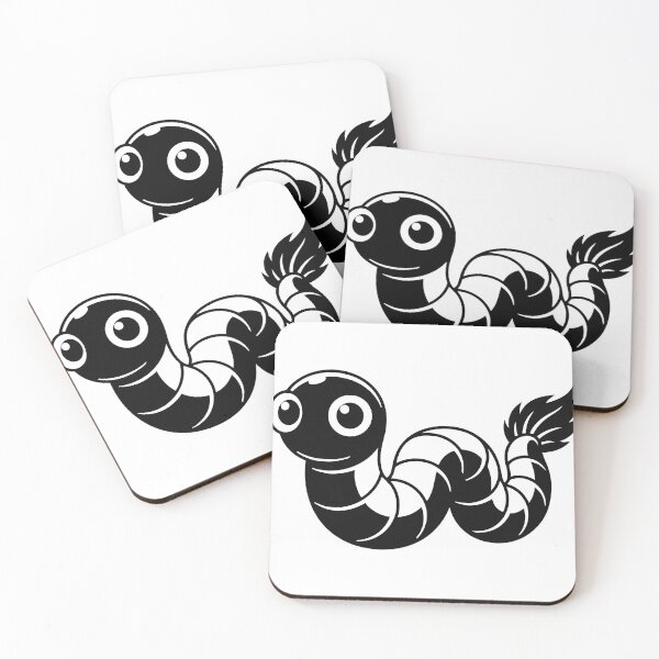 Item preview, Stylized Tribal Worm Illustration - Decorative Earthworm Graphic - Modern Outline Invertebrate Art designed and sold by BestChoiceService.