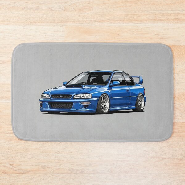 Artikelvorschau, Subaru Impreza WRX STI 22B Blau Custom Stance JDM Auto Illustration Kunst entworfen und verkauft von Motorline44.