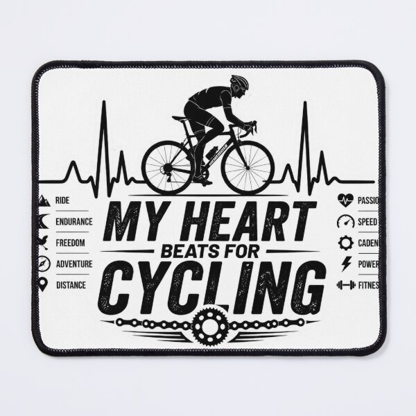 Item preview, My Heart Beats For Cycling EKG Pulse designed and sold by Digistore1221.