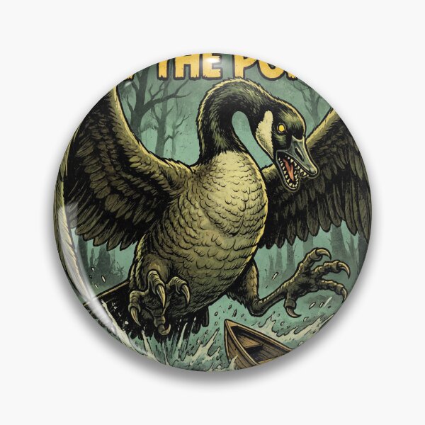 Item preview, The Canadian Goose Monster of the Pond Retro Horror  designed and sold by Milasneeze.
