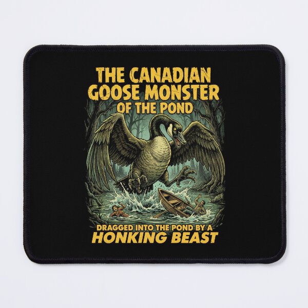 Item preview, The Canadian Goose Monster of the Pond Retro Horror designed and sold by Milasneeze.