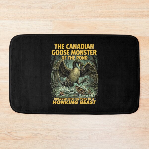 Item preview, The Canadian Goose Monster of the Pond Retro Horror  designed and sold by Milasneeze.