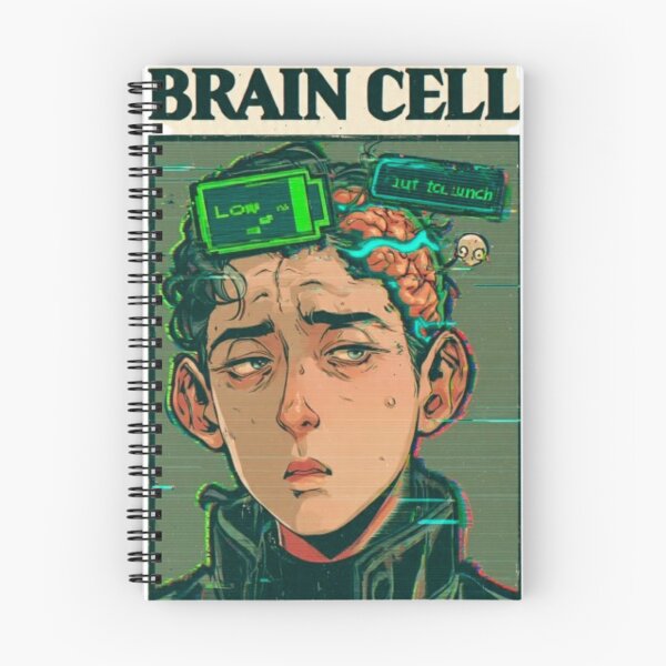 Item preview, My Last Brain Cell Clocked Out For Lunch Retro Comic T-Shirt designed and sold by Dream Weave Studio.