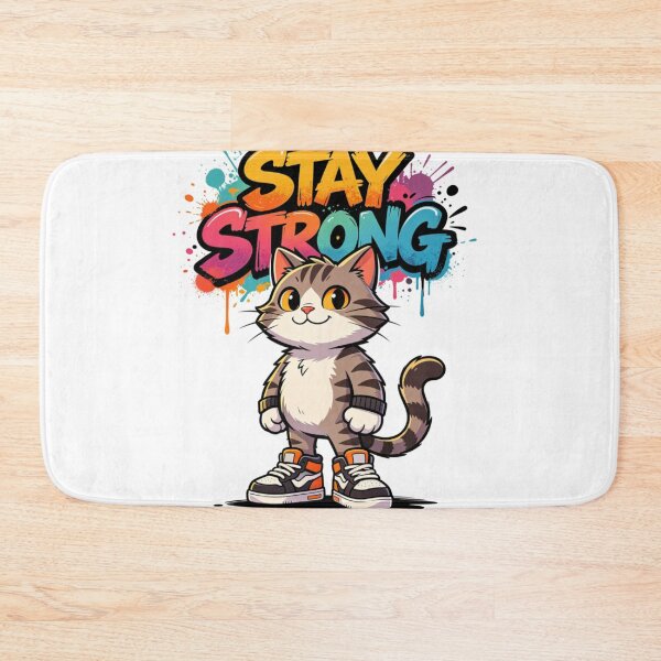 Item preview, Stay Strong Urban Cat Art designed and sold by LINSSEX Style • Urban & Sport Streetwear.