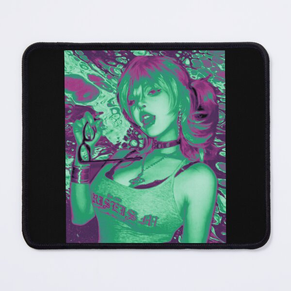 Item preview, Copy of Copy of Copy of Copy of Copy of Copy of Copy of Copy of Copy of Copy of Copy of Copy of Copy of Copy of Copy of Cyber Grunge Glitch Girl Blue-Pink - Y2K Streetwear Aesthetics designed and sold by SoftPanicStudio.