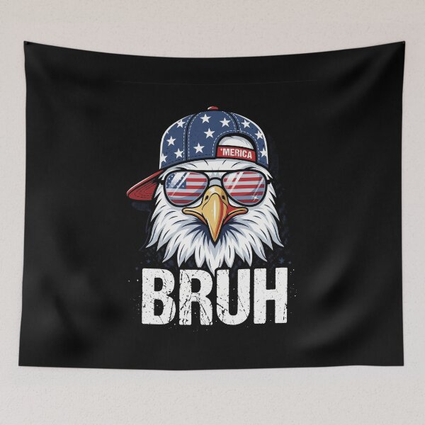 Item preview, Bruh 'Merica USA Bald Eagle Patriotic American designed and sold by SofenArt.