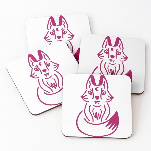 Item preview, Mystical Lunar Fox designed and sold by MamanPieuvreSolo - Créatrice d’illustrations.