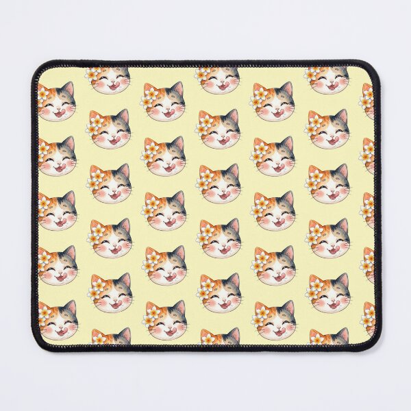 Item preview, Lani Tropical Dessert Lover– Cute Pastel Calico Cat Aloha Sticker designed and sold by LaniDigitalNook.