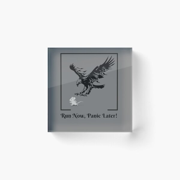 Item preview, Run Now, Panic Later! – Funny Mouse animals meme Design designed and sold by Art IN Pack.