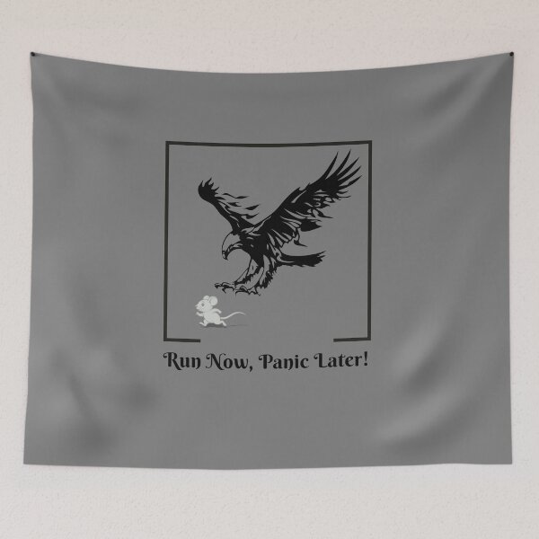 Item preview, Run Now, Panic Later! – Funny Mouse animals meme Design designed and sold by Art IN Pack.