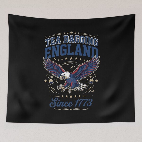 Item preview, Tea Bagging England Since 1773 American History Patriot Independence designed and sold by SofenArt.