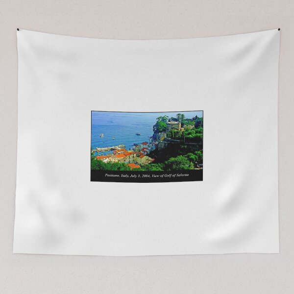 Item preview, Positano, Italy, July 3, 2004, View of Gulf of Salerno, Boats, Buildings, Scenic designed and sold by AMacGPhilly.