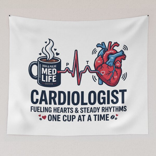 Item preview, Fueled by Caffeine and Cardiology  designed and sold by khalidnasr.