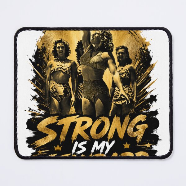 Item preview, Strong Is My Standard Female Bodybuilding Gym Motivation designed and sold by Digistore1221.