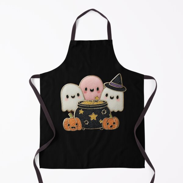 Item preview, Cute Halloween Ghosts and Magic Cauldron Pin designed and sold by colorful-white.