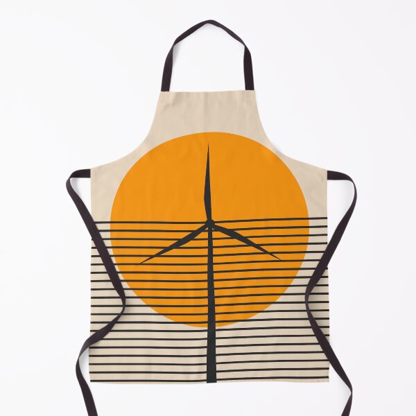 Item preview, Vindkraft Retro Sunset Wind Turbine Minimalist Art designed and sold by Volt Junkies.