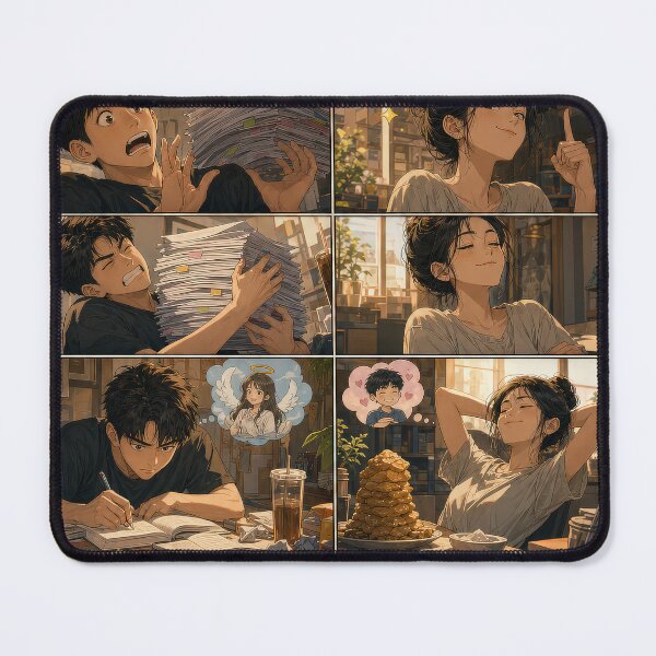 Item preview, Student Life Cozy Reading Room Comic Print designed and sold by Grafititee.
