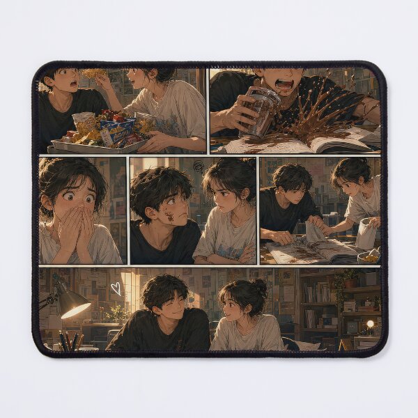 Item preview, Student Life Cozy Reading Room Comic Print designed and sold by Grafititee.