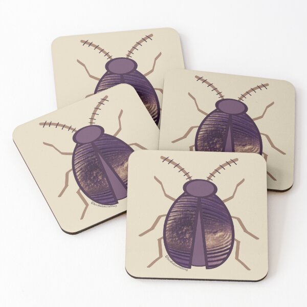 Aperçu de l'œuvre Scarabée violet brillant créée et vendue par birdiebeacrafts.