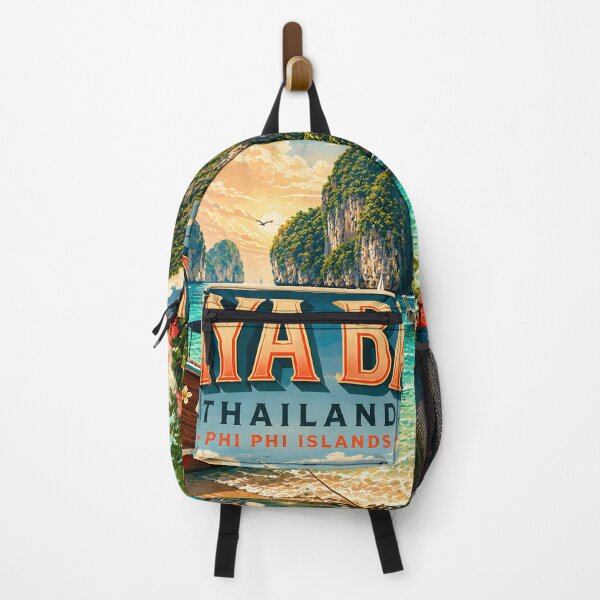 Item preview, Maya Bay Thailand Vintage Travel Poster | Spirit of Siam Collection designed and sold by Spirit of Siam.