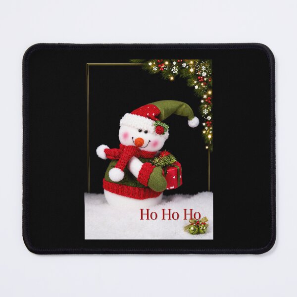 Item preview, Ho Ho Ho – Festive Snowman with Christmas Gift designed and sold by Kimberly Palmer.