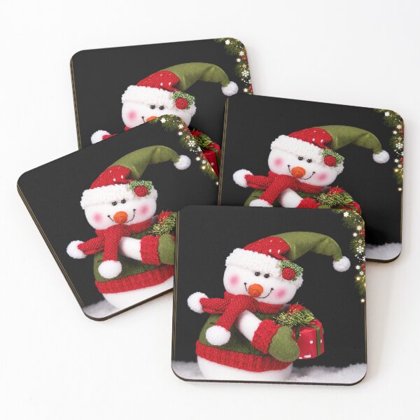 Item preview, Ho Ho Ho – Festive Snowman with Christmas Gift designed and sold by Kimberly Palmer.