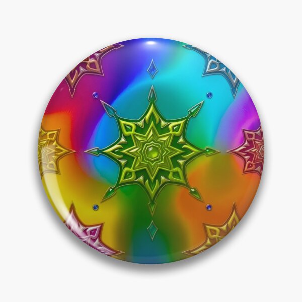 Item preview, Vibrant Psychedelic Mandala Rainbow Spiritual Pattern designed and sold by Good Vibes .